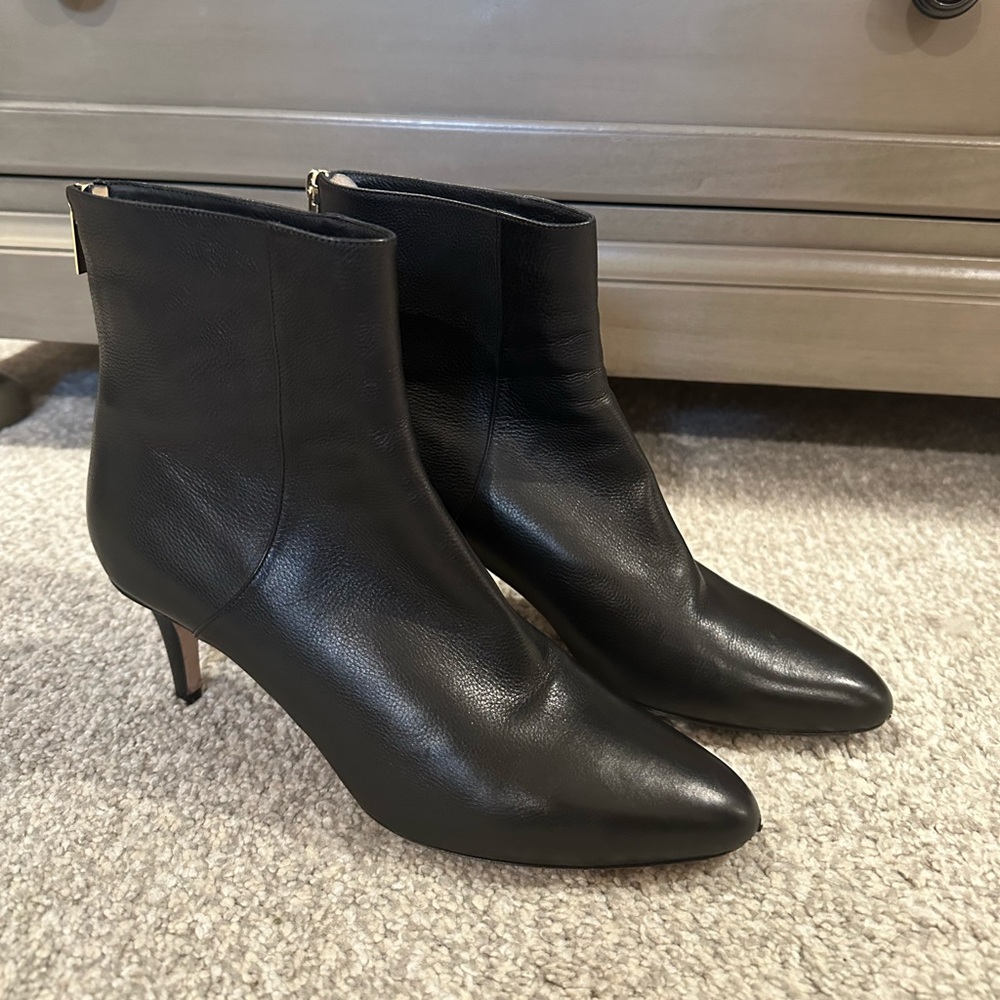 JIMMY CHOO LONDON AMORE 100% FINE LEATHER STILETTO HEEL SHORT/ANKLE BOOTS